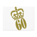 60th Birthday - Number – Sixty postcards