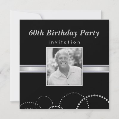 Custom Party Invitations on 60th Birthday Party Custom Photo Invitations From Zazzle Com