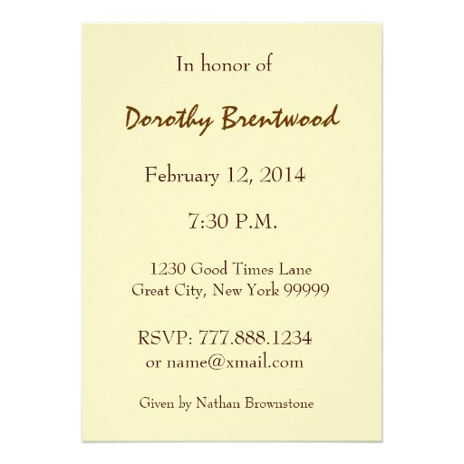 60th Birthday Party Elegant GOLD Rose and Black Personalized Invitation