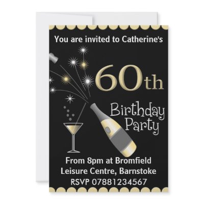 60th Birthday Party Invitation by stylishdesigns