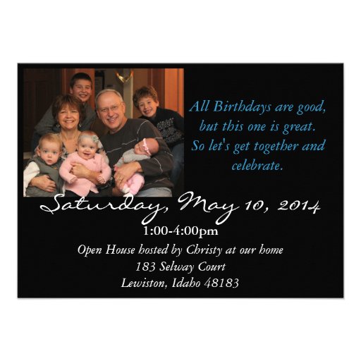 60th Birthday Party Invitation