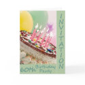 60th Birthday Party Invitation Card card