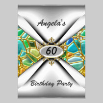 60th birthday party Invitation sixty invitations