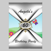 60th birthday party Invitation sixty invitations