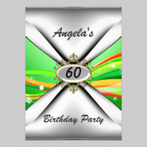 60th birthday party Invitation sixty invitations