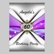 60th birthday party Invitation sixty invitations