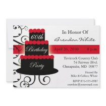 60th Birthday Party Invitations