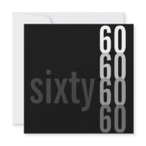 60th Birthday Party Invitations