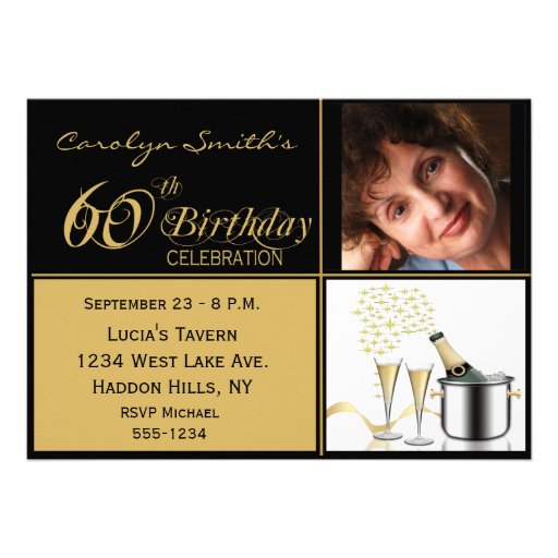 60th Birthday Party Invitations