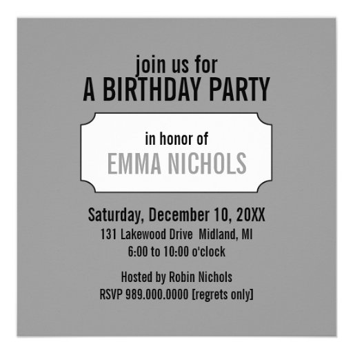 60th Birthday Party Invitations