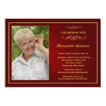 60th Birthday Party Invitations - Add your photo Personalized Invitation