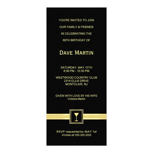 60th Birthday Party Invitations - Contemporary