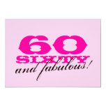 60th Birthday Party invitations for women
