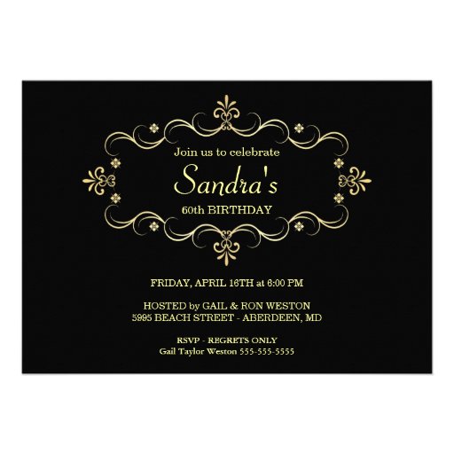 60th Birthday Party Invitations with Photo