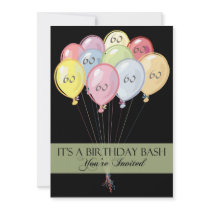 60th Birthday Party Personalized Invitation