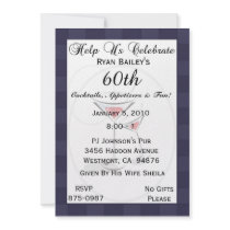 60th Birthday Party Personalized Invitation by NightSweatsDiva 60th Birthday Party Personalized Invitation