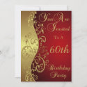60th Birthday Party Personalized Invitation zazzle_invitation