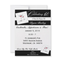 60th Birthday Party Personalized Invitation