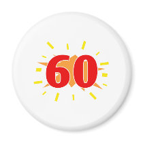 60th Birthday Party Presents Fridge Magnet
