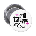 60th Birthday Pinback Button