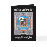 60th Brother Birthday - FUNNY with Skeleton cards