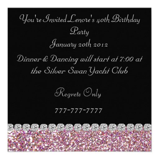 60th Classy Birthday Party Invitation