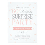 60th Confetti Surprise Party Invitation | Birthday