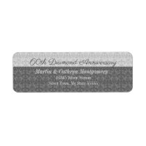 60th Diamond Anniversary Avery Label