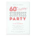 60th Surprise Birthday Invitations