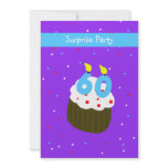 60th Surprise Birthday Party Invitation -- Cupcake
