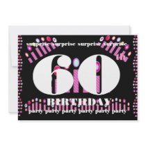 60th SURPRISE Birthday Party Invitation Template