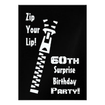 60th SURPRISE Birthday Party Invitation Template
