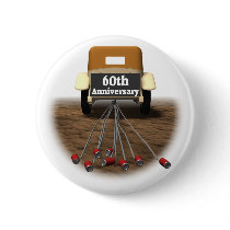 60th Wedding Anniversary Button