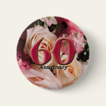 60th Wedding Anniversary Button