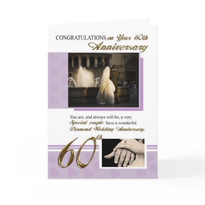 60th Wedding Anniversary cards