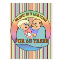 60th Wedding Anniversary Gifts Postcards