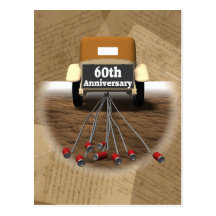 60th Wedding Anniversary Gifts Postcards
