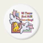 60th wedding anniversary gt fridge magnet