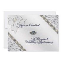 60th Wedding Anniversary Invitation Card