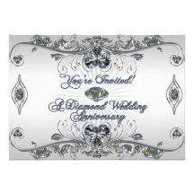 60th Wedding Anniversary Invitation Card