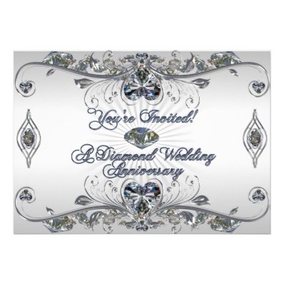60th Wedding Anniversary Invitation Card