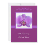 60th Wedding Anniversary Invitation -- Orchid