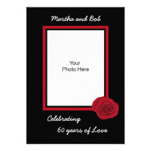 60th Wedding Anniversary Invitation -- Photo