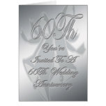 60th Wedding Anniversary Invite Card