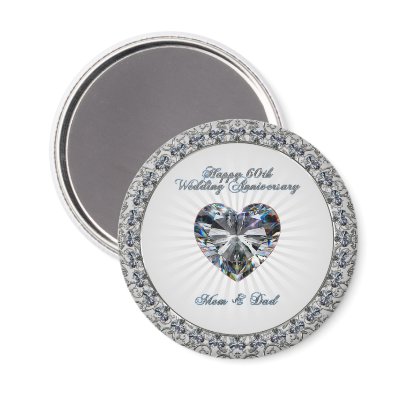 60th Wedding Anniversary Magnet