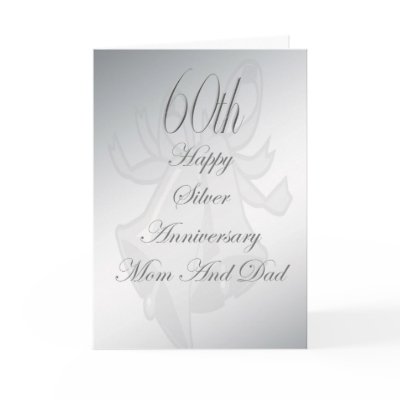 60th Wedding Anniversary Mom And Dad Card by NormaJean35