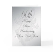 60th Wedding Anniversary Mom And Dad Card