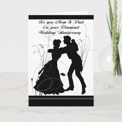 greeting cards for marriage anniversary. 60th Wedding Anniversary Mom & Dad Greeting Cards by moonlake