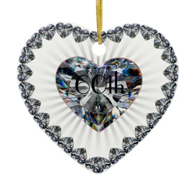 60th Wedding Anniversary Ornament