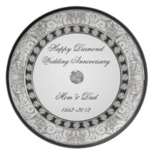 60th Wedding Anniversary Plate